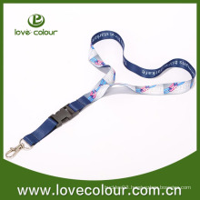 VIP/ navy polyester lanyard with breakaway buckle